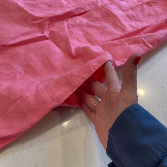 Part Two 100% Linen Aminase Shirt Dress with Pockets Morning Glory Pink 44EU - Picture 6 of 8